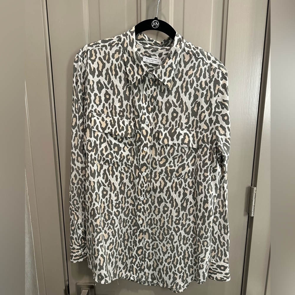 Equipment long sleeve button down shirt